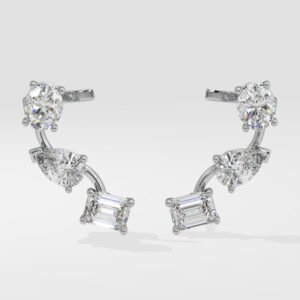3 Stone Ear Cuffs