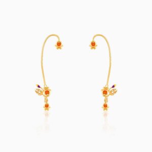 Golden Classic Bell Mallow Convertible Earrings