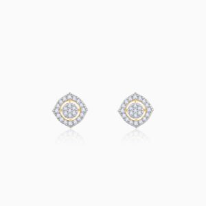 Gold Blossom Blend Diamond Earrings