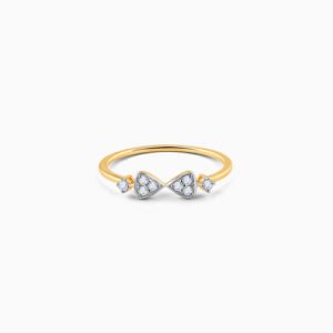 Gold Bow tie Diamond Ring