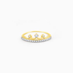 Gold Crowning Diamond Ring