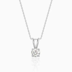 Anushka Sharma Silver Zircon Pendant with Link Chain