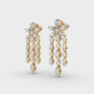 Spring Garland Diamond Danglers