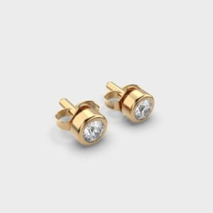 10 Cent Shimmering Solitaire Studs