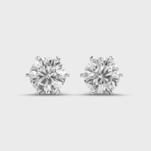 4 Carat Classic Round Studs 2