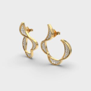 Sparkling Waves Diamond Earrings