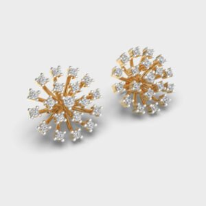 Unique Quad Diamond Studs