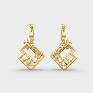 Multisquare Bloom Diamond Earrings