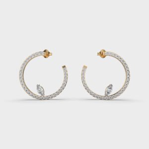 Luminous Luxury Diamond Hoops