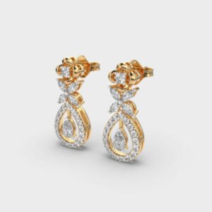 Rosy Glow Diamond Earrings