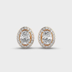 1 Carat Classic Oval Diamond Studs