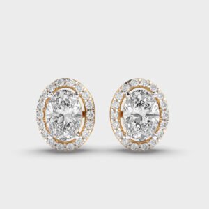 2 Carat Classic Oval Diamond Studs