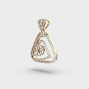 Swirling Beauty Diamond Pendant Without Chain