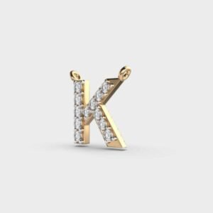 Kudos K Diamond Pendant Without Chain