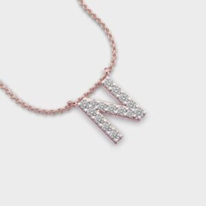 Neutral N Diamond Pendant Without Chain