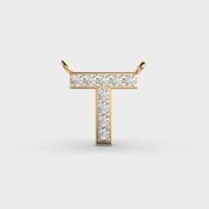 Thoughtful T Diamond Pendant Without Chain