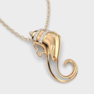 Aura Of Ganesha Diamond Pendant Without Chain