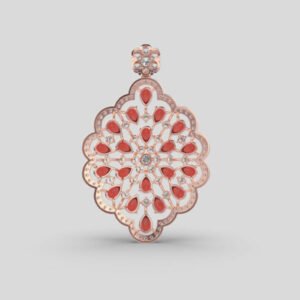 Modern Empress Diamond Pendant Without Chain