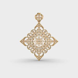 Aztec Beauty Diamond Pendant Without Chain