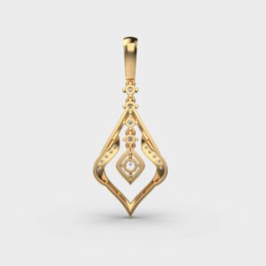 Swirling Wonder Diamond Pendant Without Chain