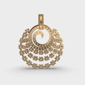 Scintillating Circle Diamond Pendant Without Chain