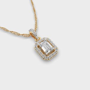 Classique Radiant Diamond Pendant Without Chain