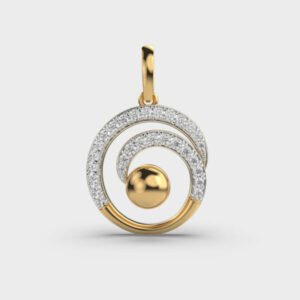 Spiral Charisma Diamond Pendant Without Chain
