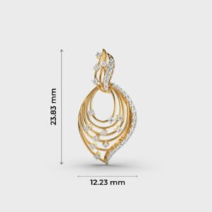 Celestial Orbits Diamond Pendant Without Chain