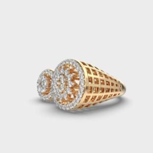 Twin Circle Cocktail Ring