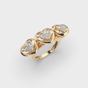 Heart Trilogy Cocktail Ring