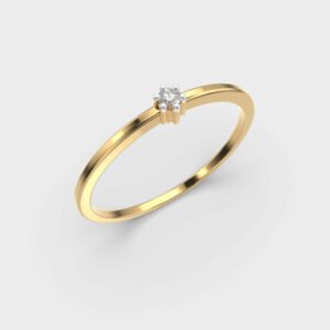 Single Star Stackable Diamond Ring