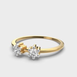 Dual Star Stackable Diamond Ring