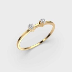 Dash And Dot Diamond Ring