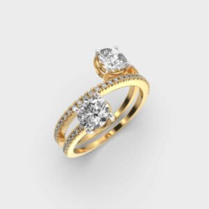 1 Carat Swirl Diamond Ring
