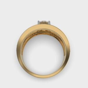 70 Cent Solitaire In Parallel Bands