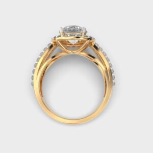 1 Carat Classic Halo Diamond Ring