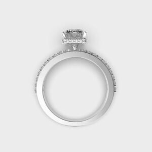 2 Carat Emerald With Diamond Band 2