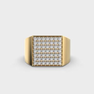 Chunky Mens Diamond Ring