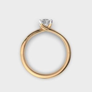 50 Cent Swirl Band Ring