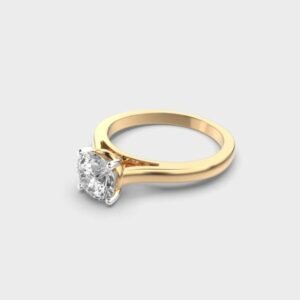 1 Carat Round Diamond Ring 2