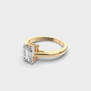 1 Carat Emerald Solitaire Ring