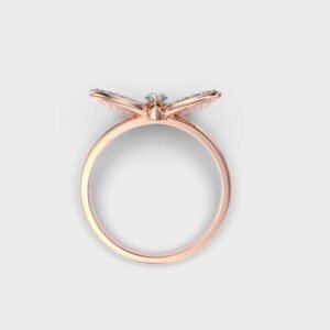 Classic Butterfly Diamond Ring