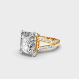 4 Carat Embellished Radiant Ring