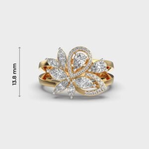 Leafy Tales Diamond Encrusted Cocktail Ring