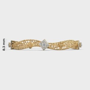 Shimmering Kangana Round Diamond Bangle