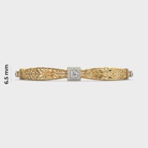 Regal Beauty Filigree Diamond Bangle