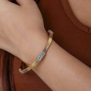 Shining Amour Round Diamond Bangle