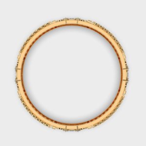 Fluted Canopy Duo Diamond Bangle