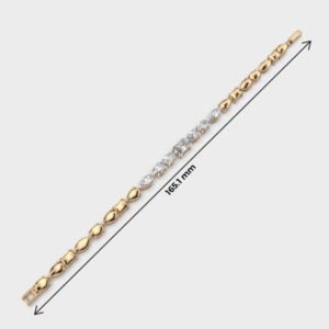 Multishape Half Tennis Diamond Bracelet