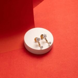 Classic Two Way Solitaire Diamond Earrings